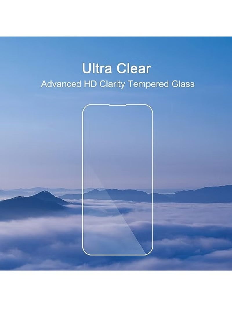 X-level - iPhone 14 Pro Max Case Transparent Mobile Phone Back Flowers Pattern Four Corner Shockproof Protective Camera Protection Funtion With 1 Screen Film Tempered Glass Cover Protector For Women Girl - Image 1