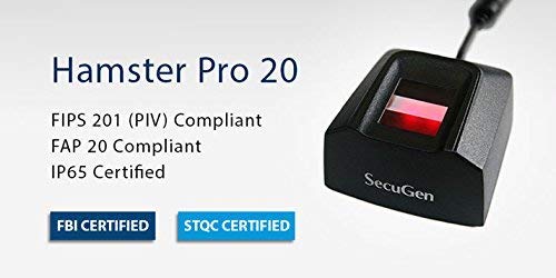 SecuGen Hamster Pro 20 Biometric Finger Print Scanner (Black) Without RD Service - Image 2