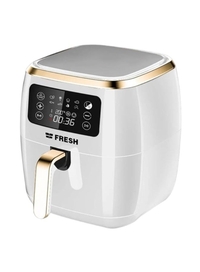 فريش مقلاة هوائية بدون زيت فريش، 1800 واط، 7 لتر، شاشة رقمية، FAF-D1800W - أبيض  - Image 2