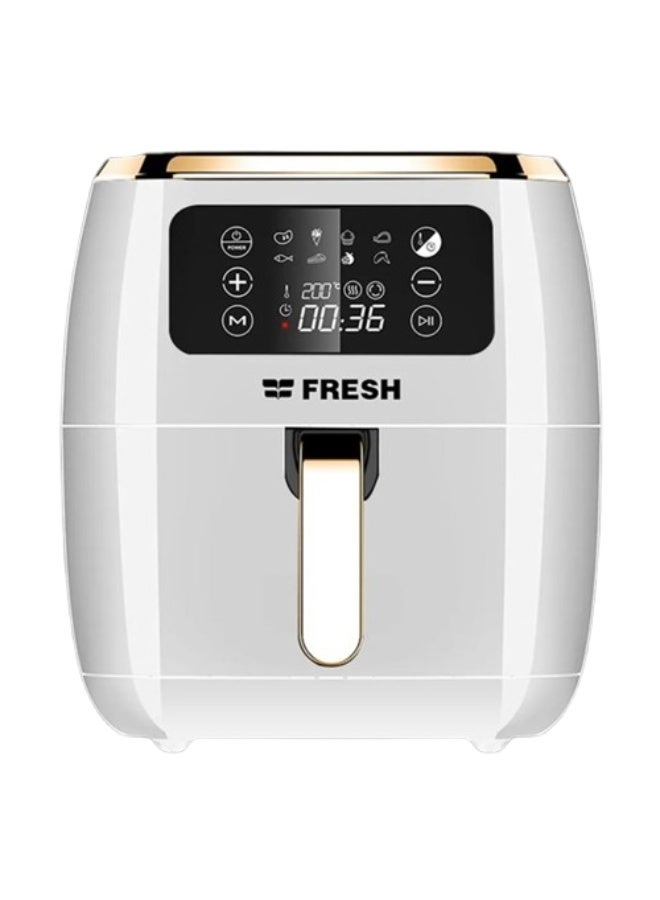 فريش مقلاة هوائية بدون زيت فريش، 1800 واط، 7 لتر، شاشة رقمية، FAF-D1800W - أبيض  - Image 1