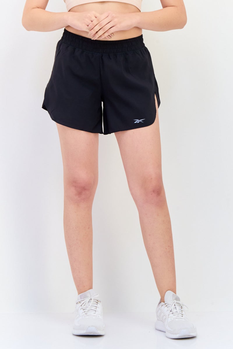 Reebok Women Sportswear Fit Running Shorts, Black  - Image 1