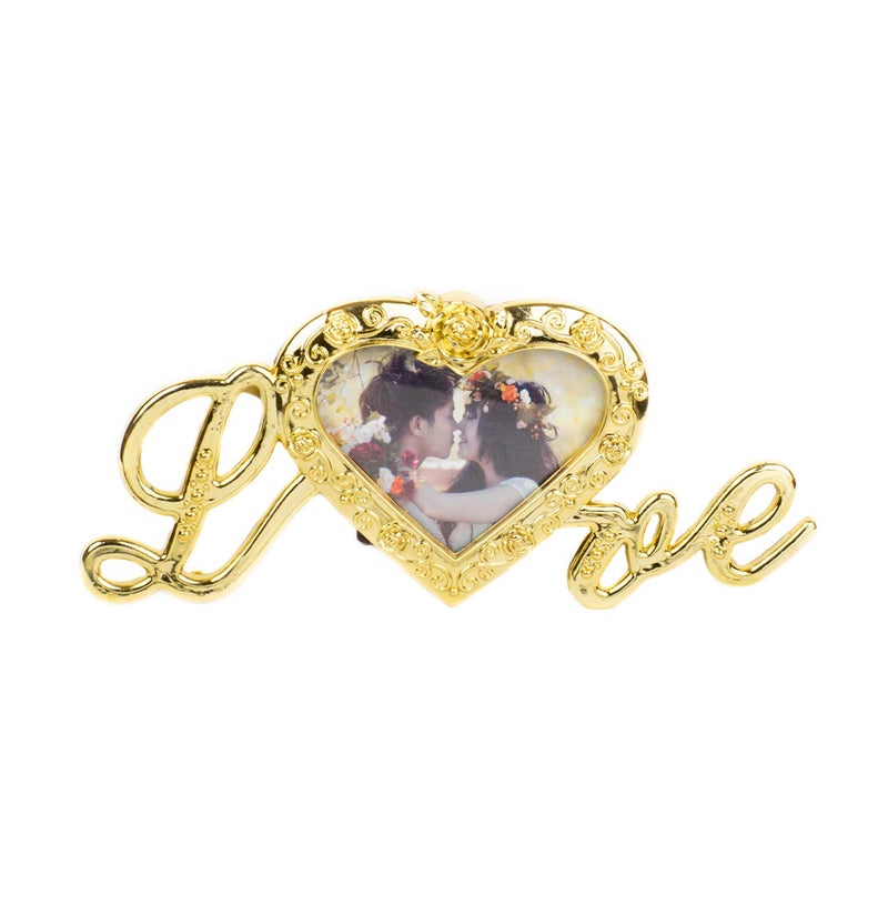 MSA JEWELS MSA Jewels 22K Purple Golden Rose with Heart Love Photo Frame Gift Box and Carry Bag Best Valentines Day Gift Birthday Gifts Gold Dipped Rose with Love Stand - Image 4