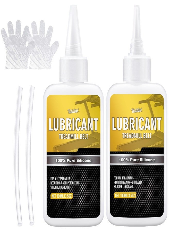 Vividye 100% Pure Silicone Treadmill Lube - 7oz/200ml Treadmill Lubricant for Belt - Premium Silicone Oil with Application Tubes - Suitable for Most Treadmill Lubrication - Non-Toxic and Odorless - Image 1