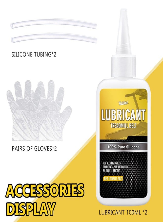 Vividye 100% Pure Silicone Treadmill Lube - 7oz/200ml Treadmill Lubricant for Belt - Premium Silicone Oil with Application Tubes - Suitable for Most Treadmill Lubrication - Non-Toxic and Odorless - Image 2