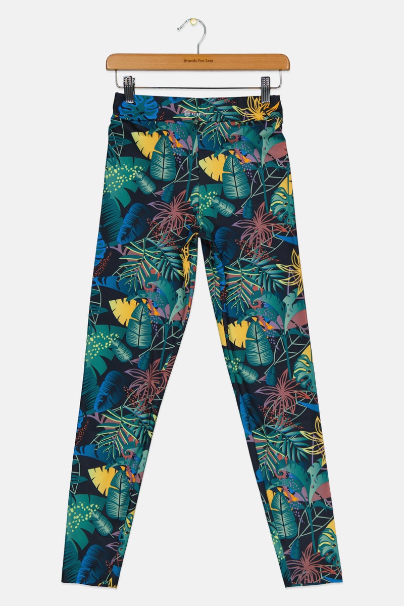 Adidas Kids Girl Sportswear Fit Brand Logo Training Legging, Multicolor - Image 2