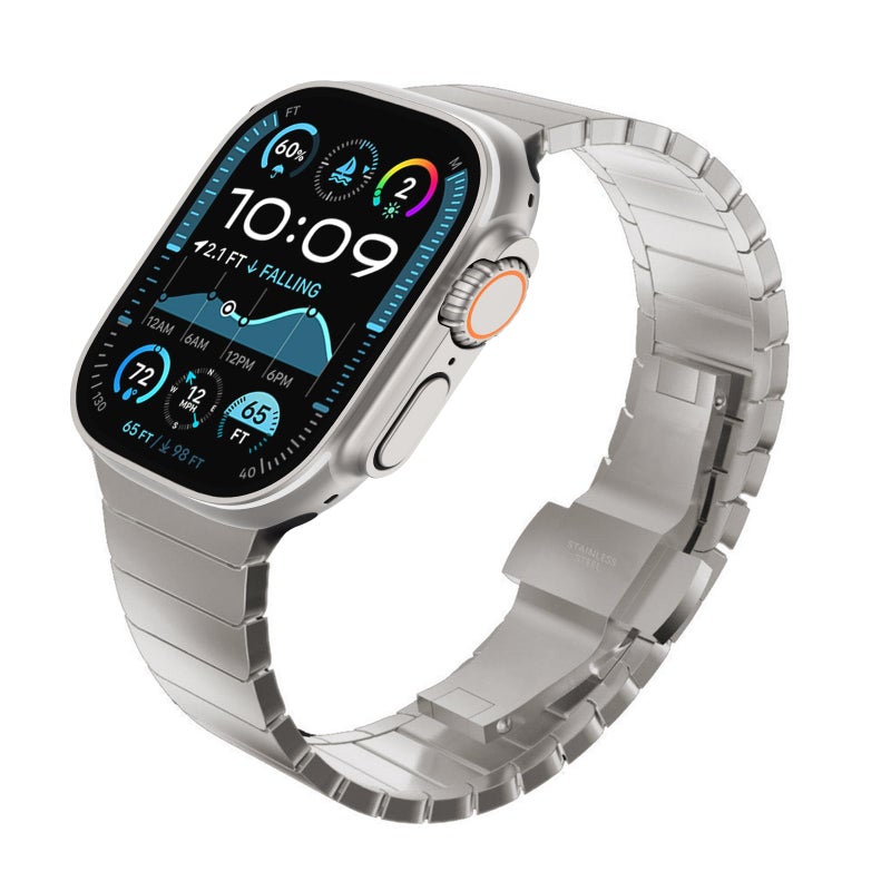 Kades سوار تيتانيوم KADES متوافق مع ساعة آبل ألترا 2، سوار معدني متصل لقياس 42mm-49mm لسلسلة 9، 8، 7، 6، 5، 4، 3، 2، 1 - Image 1