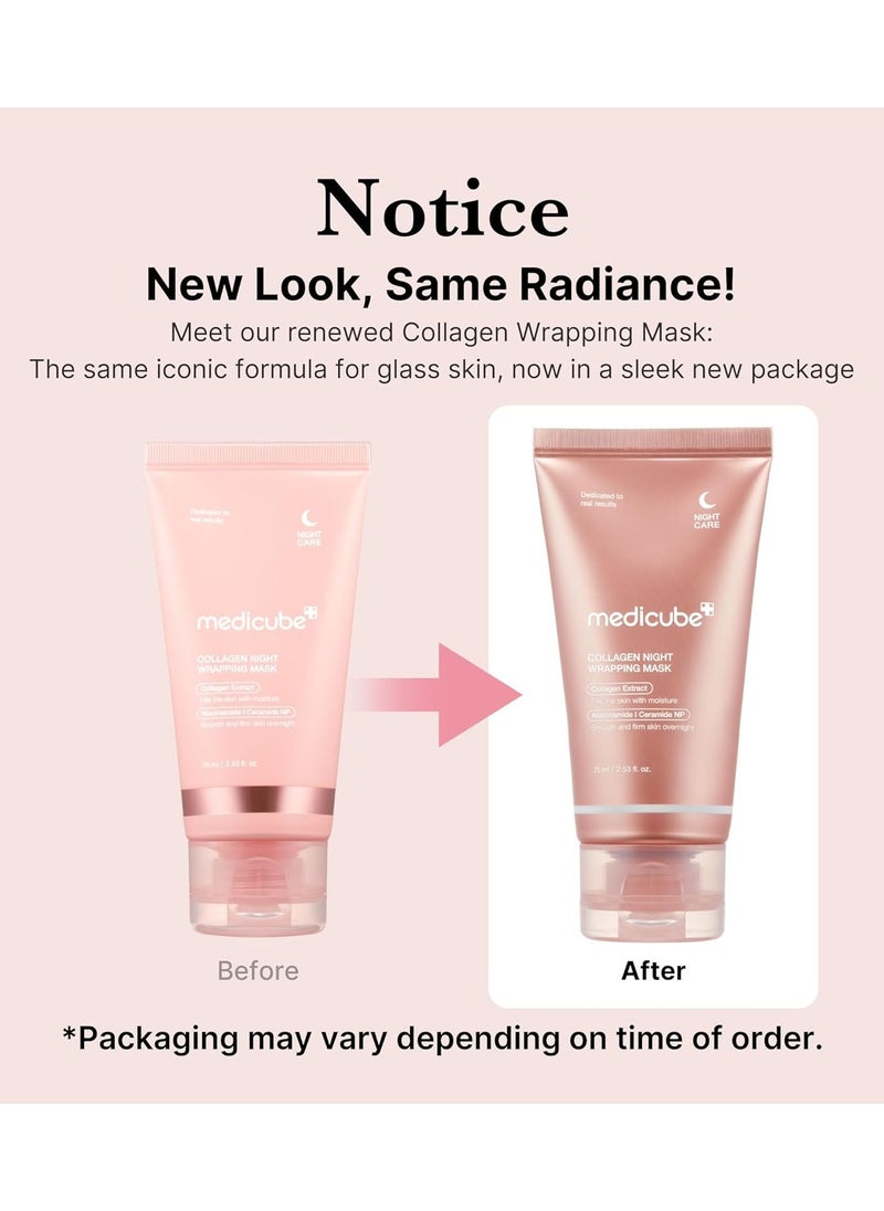 Medicube Collagen Night Mask – Peel-Off Mask for Firming and Hydrating the Skin for a Radiant Glow, 75m  - Image 2