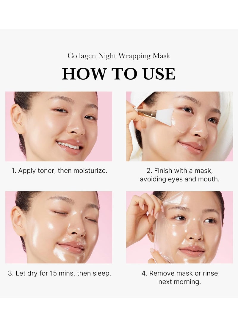 Medicube Collagen Night Mask – Peel-Off Mask for Firming and Hydrating the Skin for a Radiant Glow, 75m  - Image 5