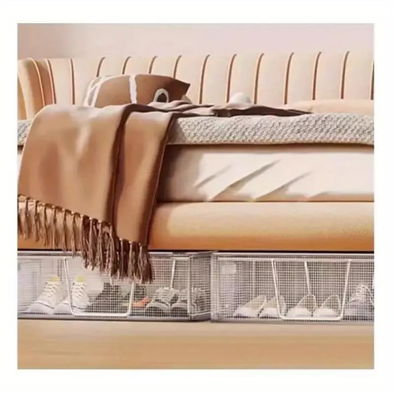 ZEXREL ZEXREL Clear Foldable Shoe Bag Shoe Box Organizer Transparent Shoe Rack Dustproof Shoe Cover SpaceSaving Sneaker Box Foldable Easy to Clean Storage Organizer 2  - Image 4