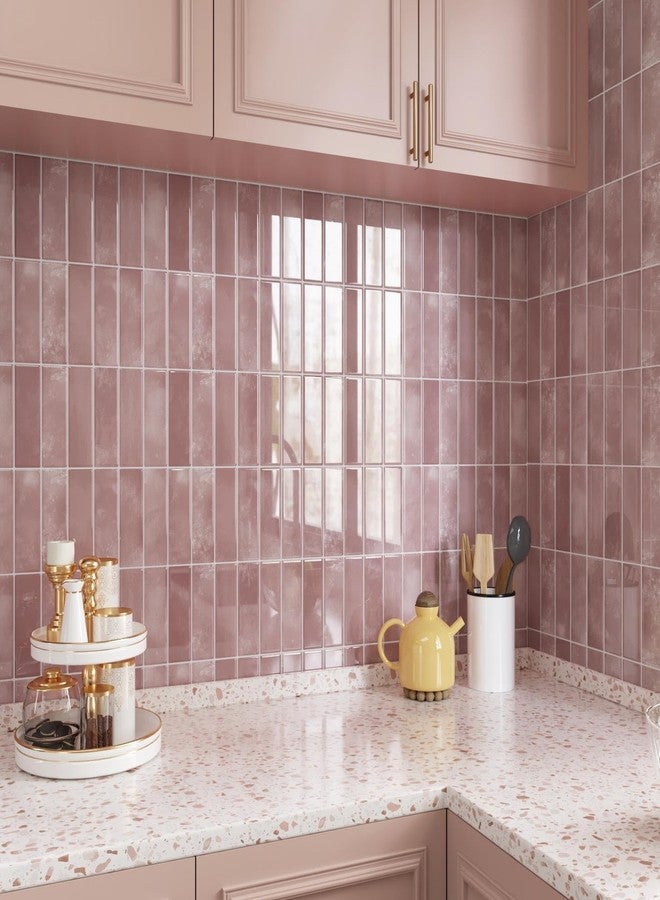 CRE8TIVE 16 Sheets Straight Linear Backsplash Tile for Kitchen Peel and Stick Tile Stick on Backsplash for Kitchen 12"x12" Self Adhesive Temporary Back Splash Wall Tiles for Bathroom Laundry Room - Image 3