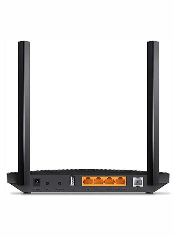 تي بي لينك جهاز توجيه مودم آرتشر جيجا بت VDSL/ADSL لاسلكي VR400-AC1200 أسود - Image 3