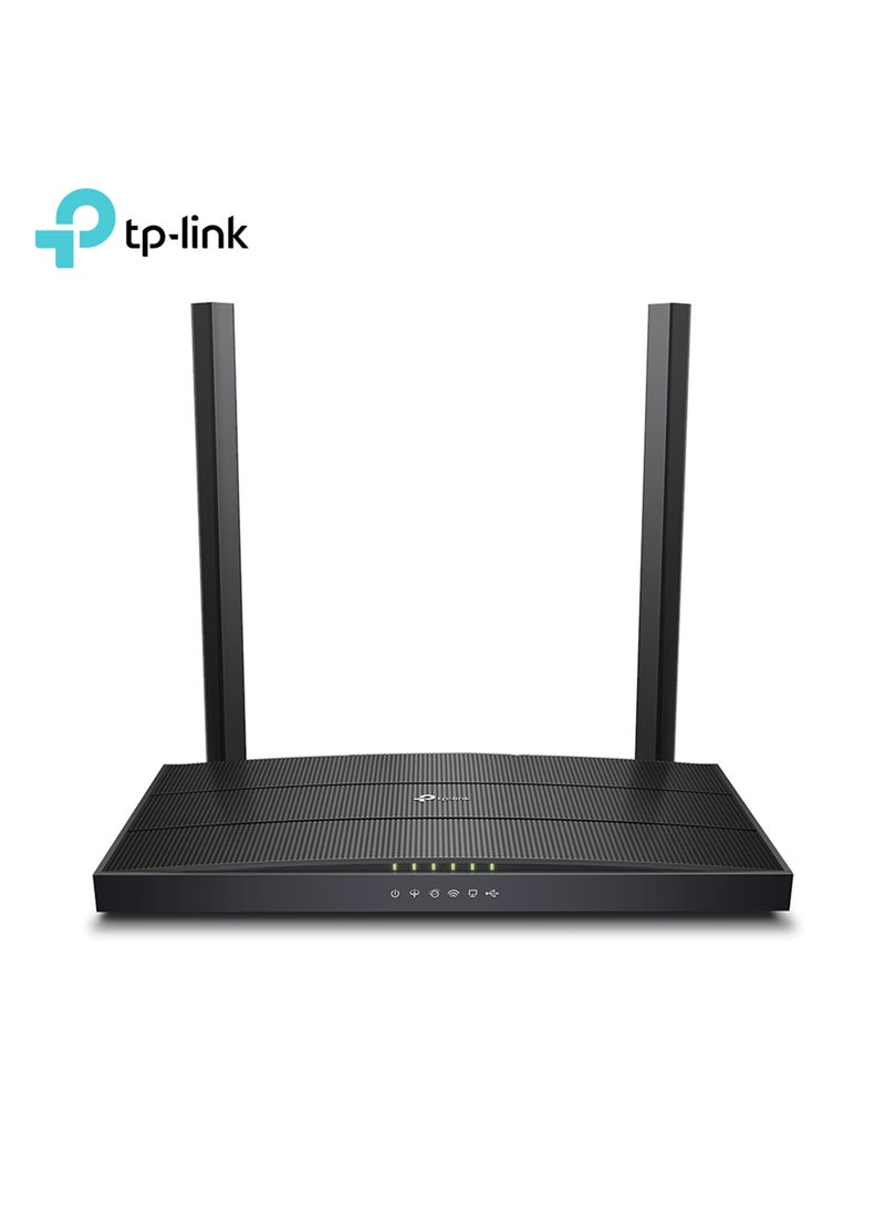 تي بي لينك جهاز توجيه مودم آرتشر جيجا بت VDSL/ADSL لاسلكي VR400-AC1200 أسود - Image 1