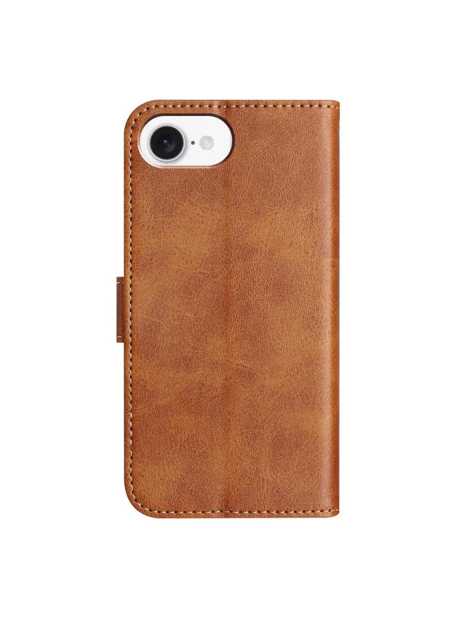 S-TOP Case For iPhone 16e Dual-Folded S-shape Leather Phone Case - Image 3