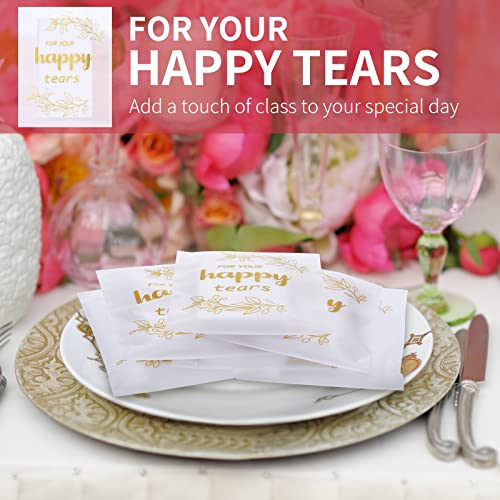 Glenmal 60 Pcs Wedding Tissues Packs for Guests Happy Tears Tissue Packs for Wedding 3 Ply Bulk Facial Pocket Travel Individual Favors for Party Guests Gifts - Image 5