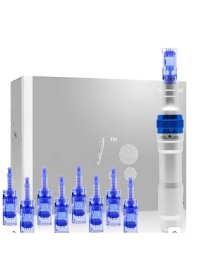 Wireless Electric Microneedling Pen Kit – Professional Skincare Device with 8 Cartridges (12 Pin & 36 Pin) for Facial Care & Skin Rejuvenation - Image 1