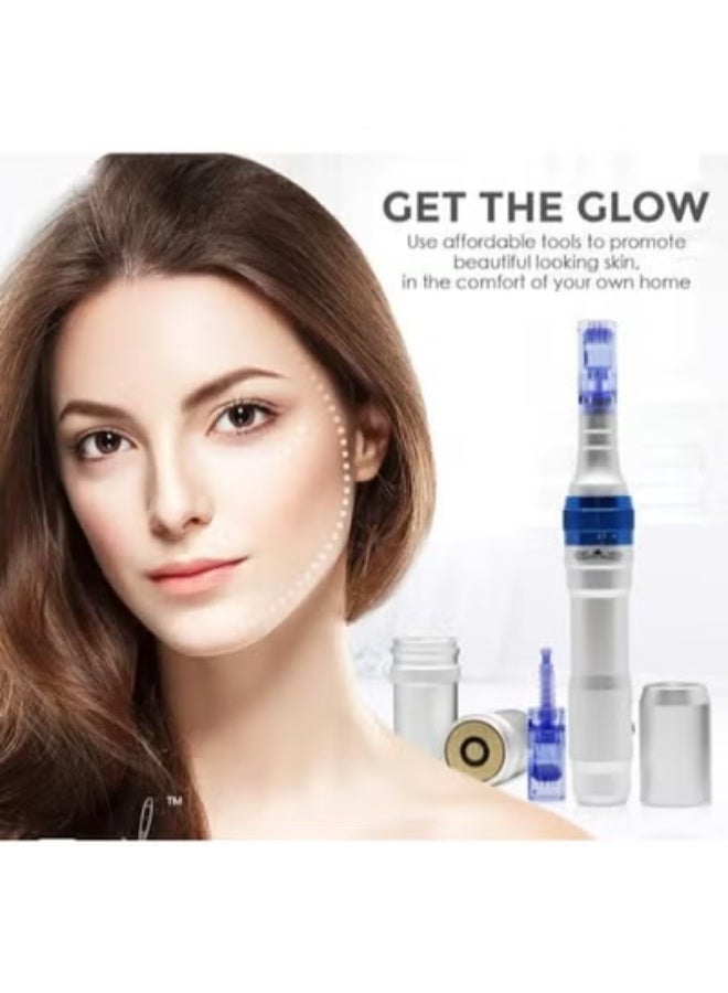 Wireless Electric Microneedling Pen Kit – Professional Skincare Device with 8 Cartridges (12 Pin & 36 Pin) for Facial Care & Skin Rejuvenation - Image 3