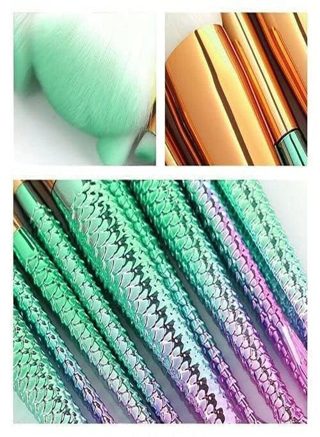 SUNISA BB and CC Cream Foundation With Mushroom Head Air Cushion 20g And Mermaid Makeup Brush Set of 10 - Image 5