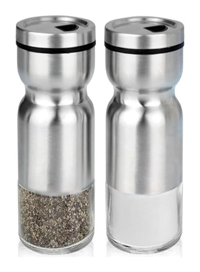 Cuisinox Stainless Steel Salt & Pepper Shakers Set, with Caddy, 4" each - Image 4