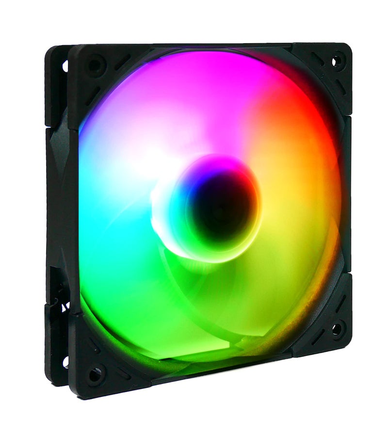 SCYTHE Kaze Flex 120 High Air Flow PC Case Fan, Fluid Dynamic Bearing,120mm x 25mm (ARGB Edition, PWN 4-pin, 1800RPM) - Image 1