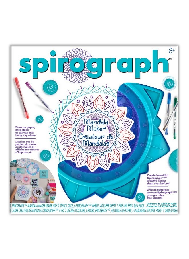 Spirograph Mandala Maker - The Easy Way To Make Countless Amazing Mandala Designs - Design Mandala Art - Ages 8+  - Image 1