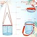 Sunnymove 6 Pcs Sea Shell Bags for Beach Mesh Seashell Holder Shelling Foldable Toy Storage Bag Collecting Bucket Bulk for Sandbox Beach Vacation Essentials Kids Sand Toy Box - Image 4