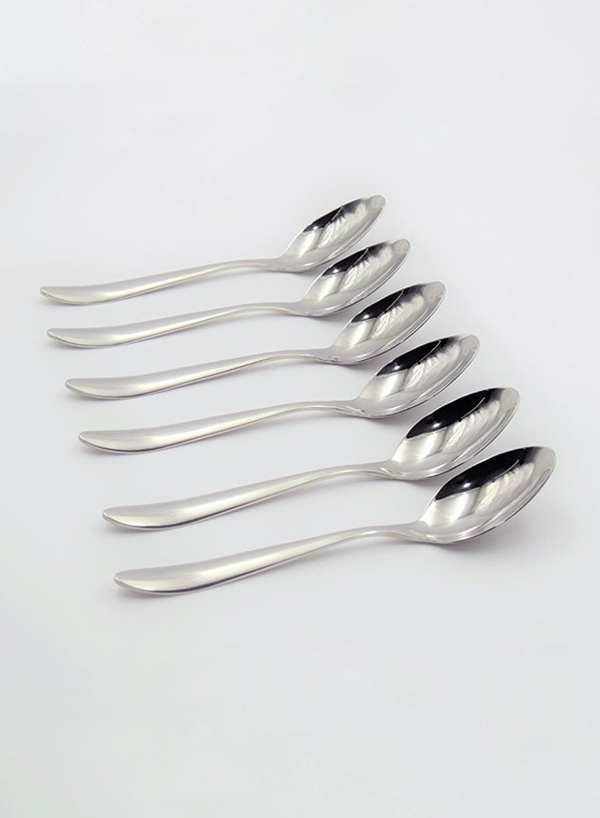Loquat 24-Piece Stainless Steel Cutlery Set Silver 32x26x5cm - Image 4