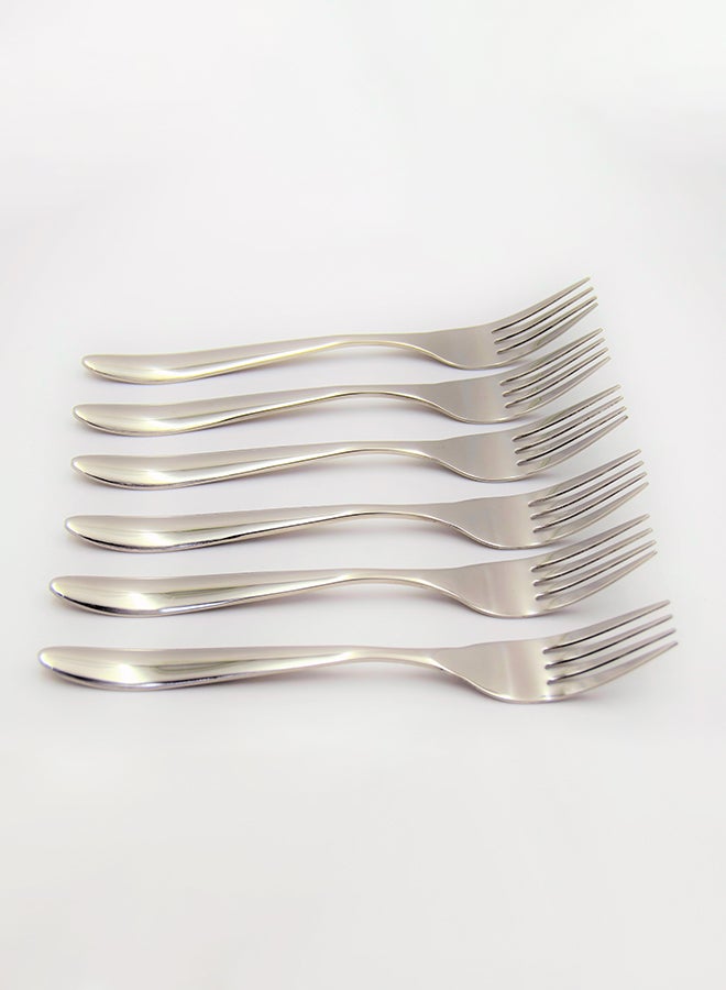 Loquat 24-Piece Stainless Steel Cutlery Set Silver 32x26x5cm - Image 5