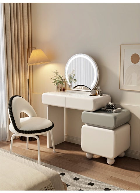 Elegant and Efficient Smart Dressing Table for Contemporary Living Spaces with LED Mirror