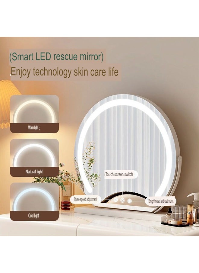 Elegant and Efficient Smart Dressing Table for Contemporary Living Spaces with LED Mirror