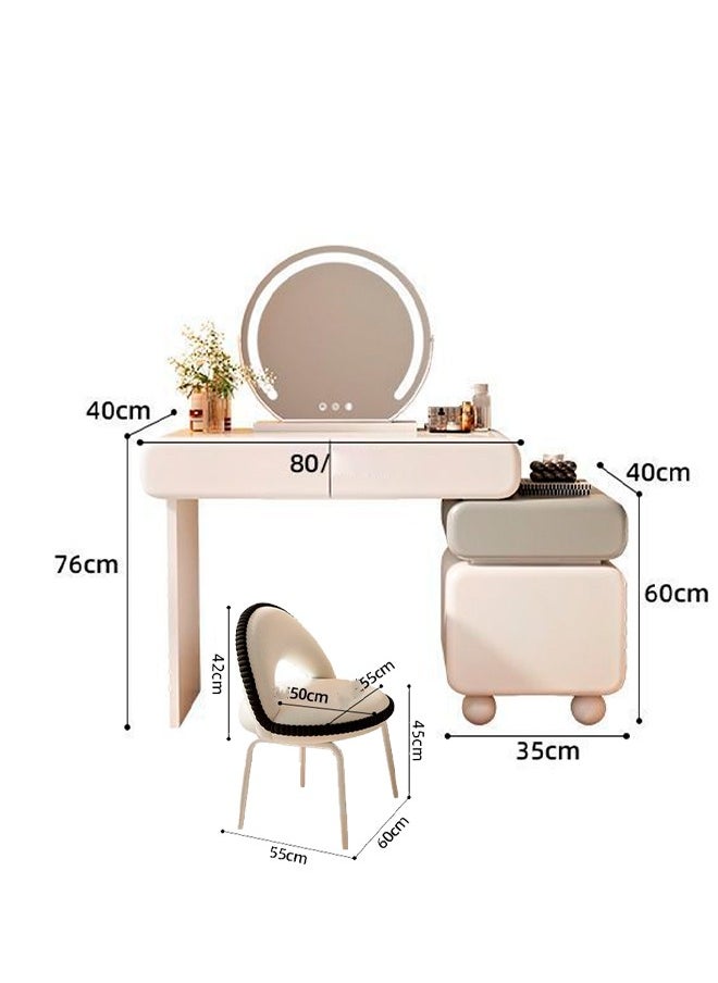 Elegant and Efficient Smart Dressing Table for Contemporary Living Spaces with LED Mirror