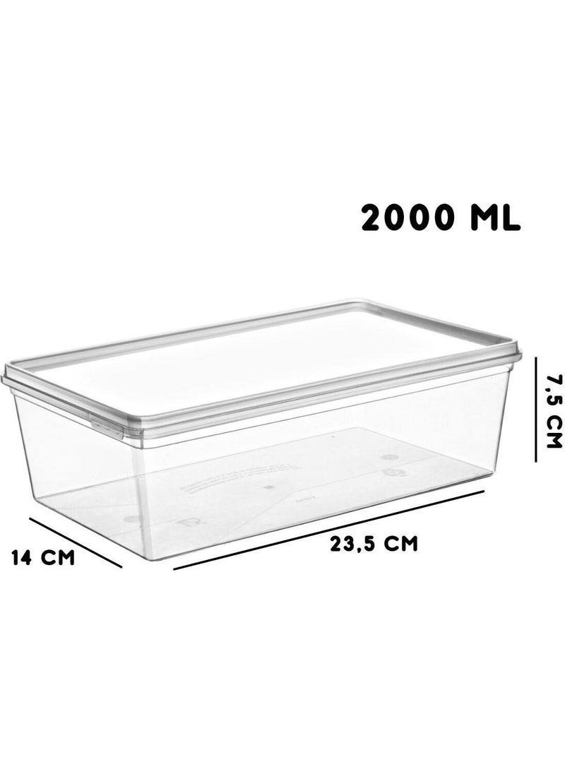 Nandy Home 5 Self-Lidded Storage Containers Suitable for Deep Freezer 2 Lt  - Image 5