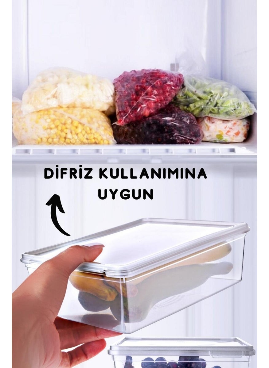 Nandy Home 5 Self-Lidded Storage Containers Suitable for Deep Freezer 2 Lt  - Image 4