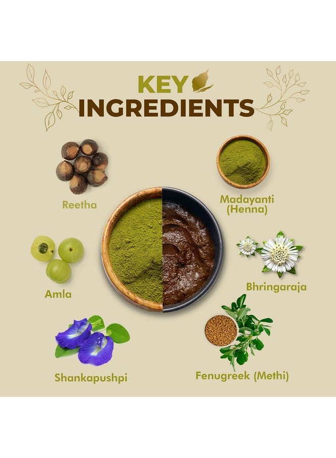 Ozone Henna (Mehndi) Powder | Enriched With Bhringraj, Amla, Reetha, Methi & Shankapushpi | For Naturally Colored Hair, Hair Growth, Clean Healthy & Bouncy Hair | 200Gm (Pack Of 4) - Image 4