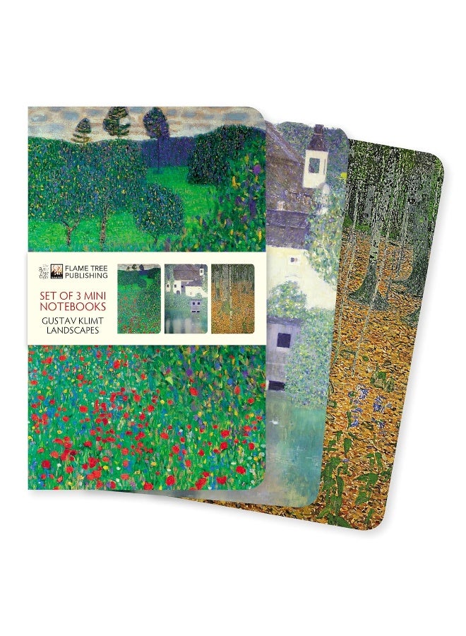 Flame Tree Gift Klimt Landscapes Mini Notebook Collection - Image 1