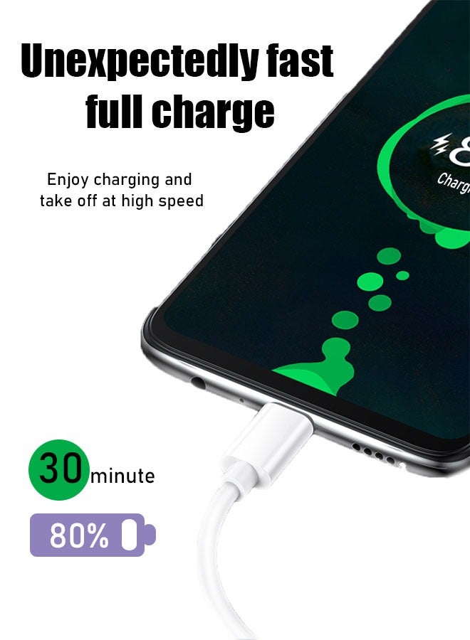 كابل شحن ميكرو سريع 1م، كابل USB إلى ميكرو USB لجهاز PS4/ XBOX، هواوي P سمارت P8/ Y9/ Y7/ Y6، هونر 8X، موتو G5/ E5/ E4، شياومي A2 لايت، سامسونج جالاكسي A10/ S7/ S6/ S5/ نوت 5 وغيرها أبيض - Image 3