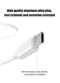 Generic Micro Charger Cable Fast Charge 1M, USB to Micro USB Cable for PS4/ XBOX,Huawei P Smart P8/ Y9/ Y7/ Y6, Honor 8X, Moto G5/ E5/ E4, Xiaomi A2 Lite, Samsung Galaxy A10/ S7/ S6/ S5/ Note 5 ets White  - Image 4