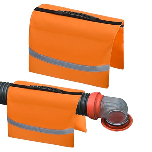 Feoang RV Sewer Weight BagRV Hose Fastening Device with Reflective Strip Portable Septic Hose Weight Bag Support Sewer Hold Down for Camper Trailers Prevent from Accidental Spillage - Image 1