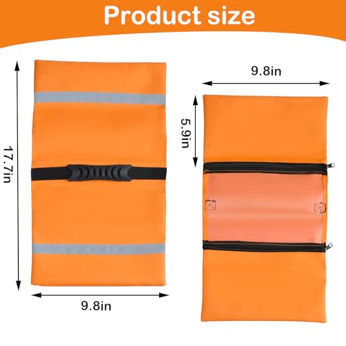 Feoang RV Sewer Weight BagRV Hose Fastening Device with Reflective Strip Portable Septic Hose Weight Bag Support Sewer Hold Down for Camper Trailers Prevent from Accidental Spillage - Image 3