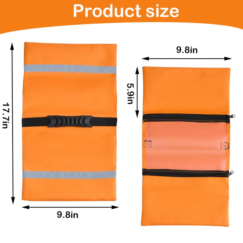 Feoang RV Sewer Weight BagRV Hose Fastening Device with Reflective Strip Portable Septic Hose Weight Bag Support Sewer Hold Down for Camper Trailers Prevent from Accidental Spillage - Image 4