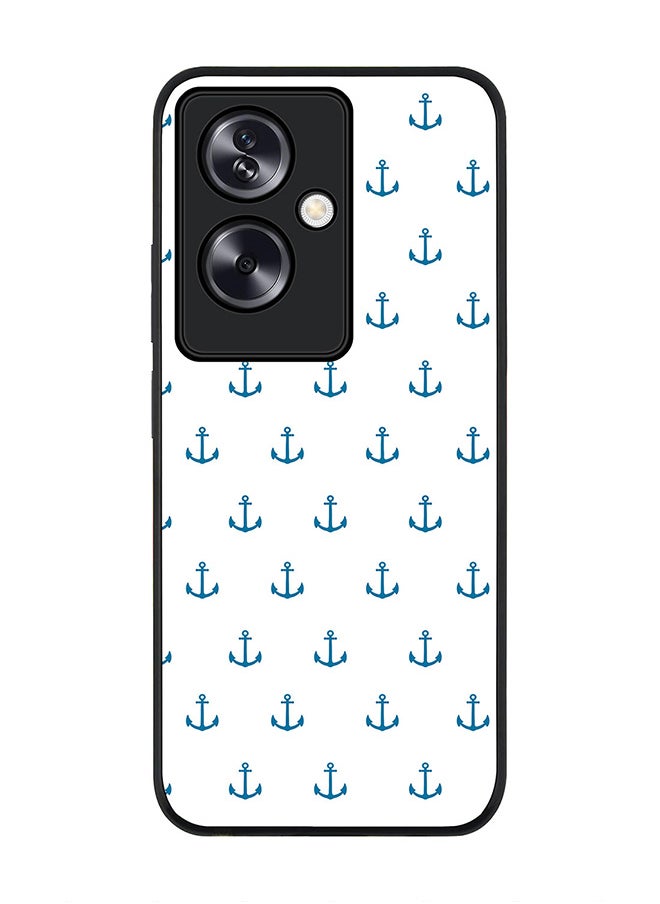 Stylizedd - Rugged Black Edge Case for OnePlus Nord N30 SE, Slim fit Soft Case Flexible Rubber Edges Anti Drop TPU Gel Thin Cover - Anchor Blue - Image 1