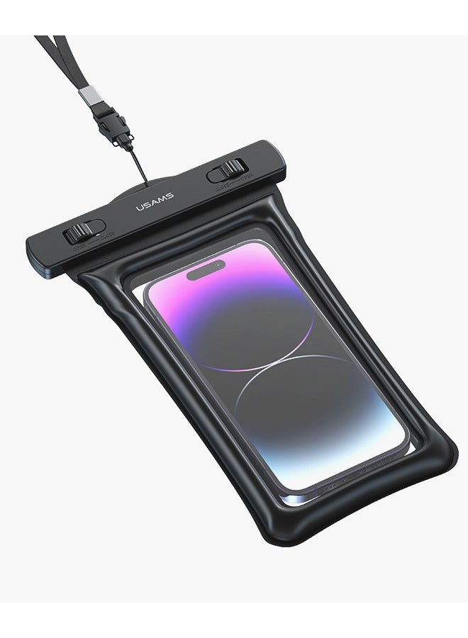 Usams 7 inch Mobile Phone Waterproof Bag Floating Airbag Swimming Bag Pouch Phone Protective Case - Image 5