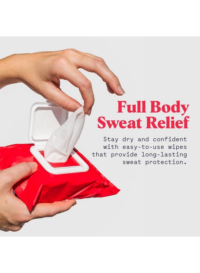 duradry Duradry Antiperspirant Body Wipes for Men & Women - Anti-Sweat Wipes for Hands and Feet, Neutralizes Odor and Excessive Sweating, Quick-Drying and Travel-Friendly - Unscented, Pack of 1 - Image 2