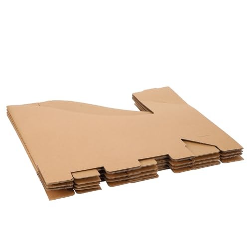 wutfuooo 20 Pack Cardboard Magazine File Holders, Sturdy Book Bins for Classroom Library, 10.6'' ×10.2'' ×3.5'' Inch Vertical File Folder Box - Image 5