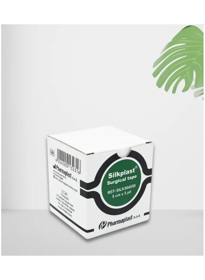 SILKPLAST Plaster Silk Plast | Medical Adhesive Tape | Size 5 cm*5Yd - Image 3
