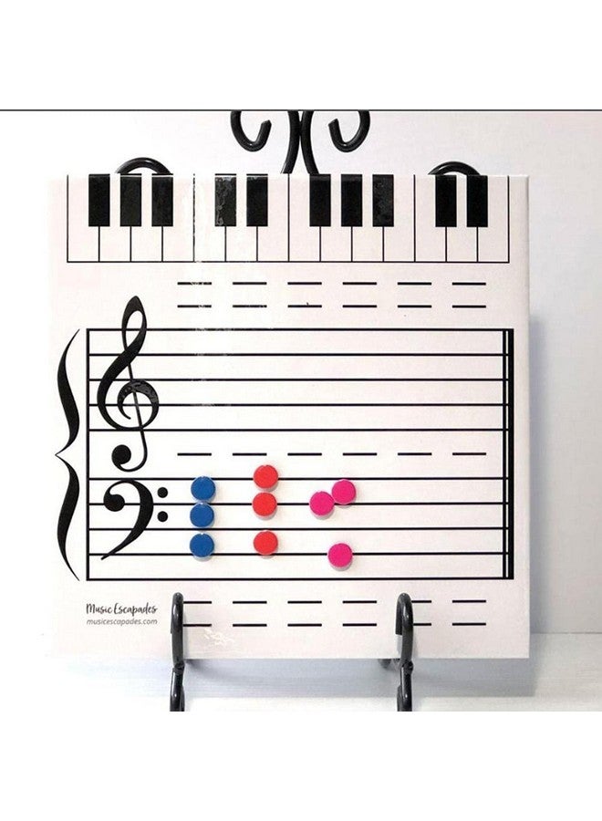 Hztyyier Magnetic Dry Erase Board Note Reading Borad Small Dry Erase Whiteboard for Music Teacher Teaching Piano Teacher - Image 2