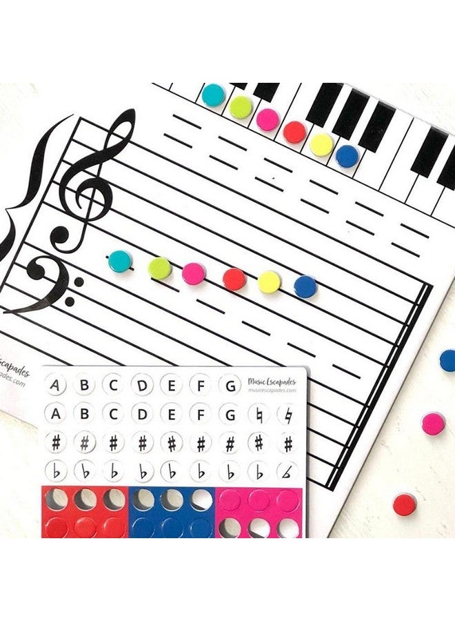 Hztyyier Magnetic Dry Erase Board Note Reading Borad Small Dry Erase Whiteboard for Music Teacher Teaching Piano Teacher - Image 5