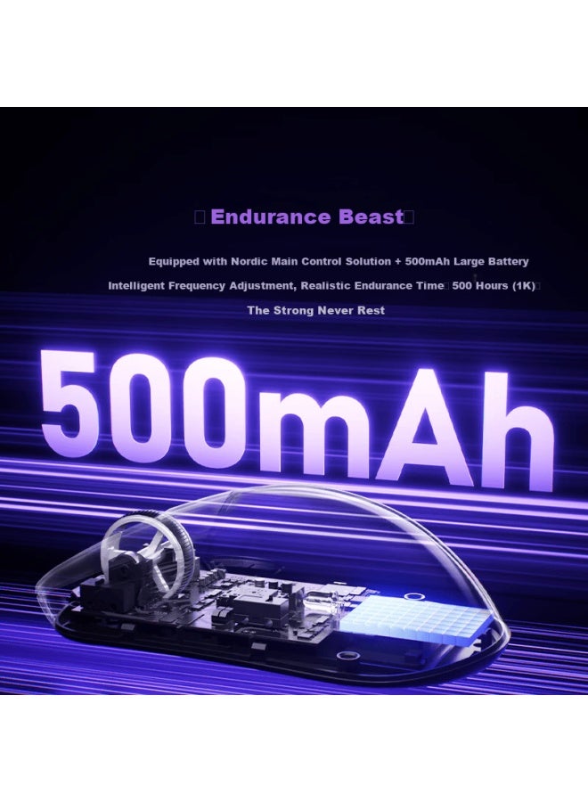 Ausdom G03 V2pro Wireless Gaming Mouse Lightweight Long Battery Life 54l15 Flagship Controller Wired Dual-mode 3395 Engine Native Dual 8k Report Rate Snow Leopard - Image 3
