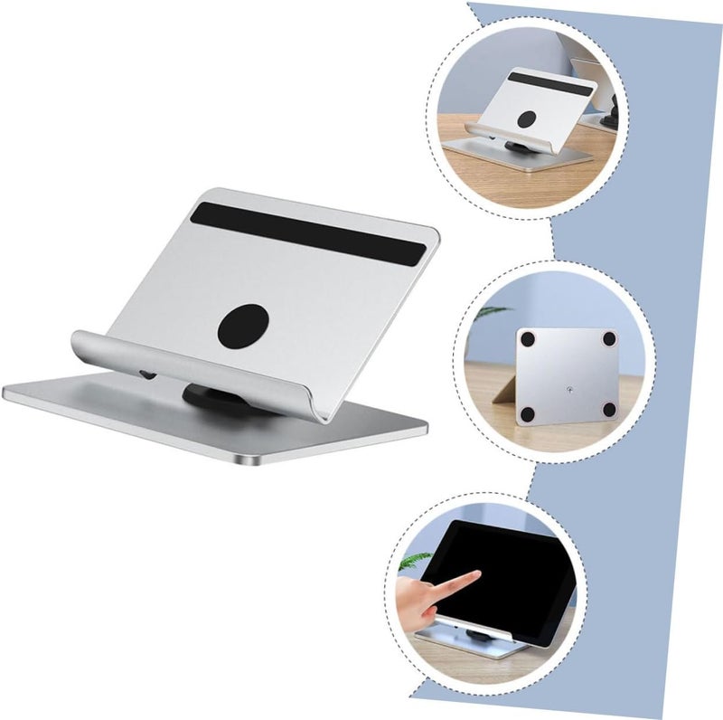 Adjustable Desktop Phone Bracket and Folding Tablet PC Holder for Home and Office Use, Aluminum Alloy Smart Phone Stand with Height Lift, Compact Desk Cellphone Support - Image 3