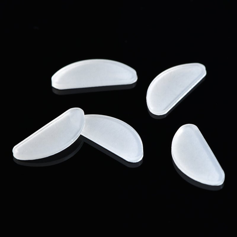 TOODOO TOODOO 10 Pairs Eyeglasses Nose Pads Glasses Adhesive Silicone Nose Pads Non-Slip Thin Nosepads for Glasses Eyeglasses Sunglasses (Transparent, 1 mm)  - Image 5