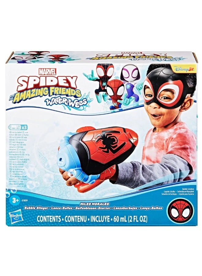 Hasbro Games Spidey And His Amazing Friends Miles Bubble Slinger G1859 - Image 1